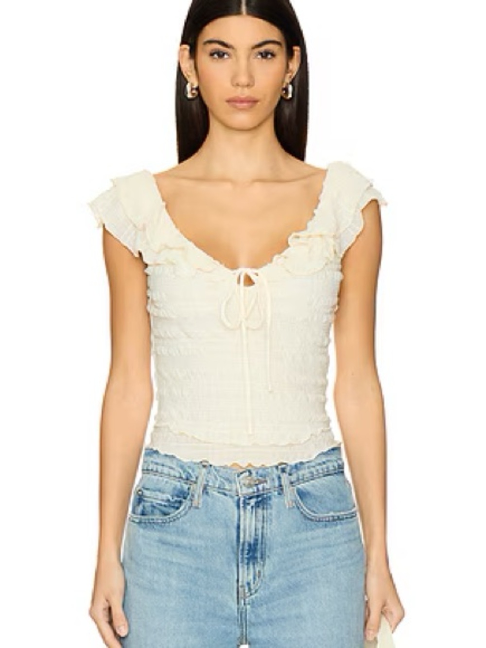 Free People Love You More Tee in Tofu